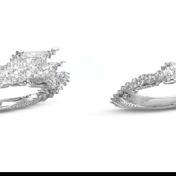 Verragio Insignia Three Stone Princess Engagement Setting