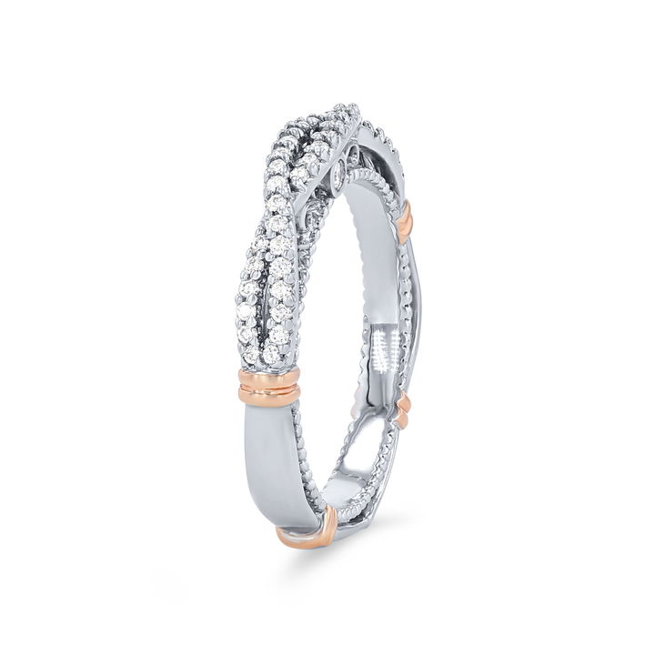 Yellow Gold 14K Verragio Parisian Twist Wedding Band