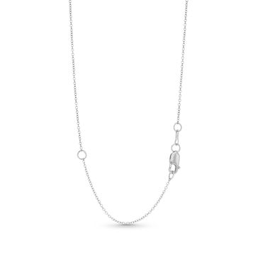 Freshwater Pearl Floating Pendant In White Gold 14K