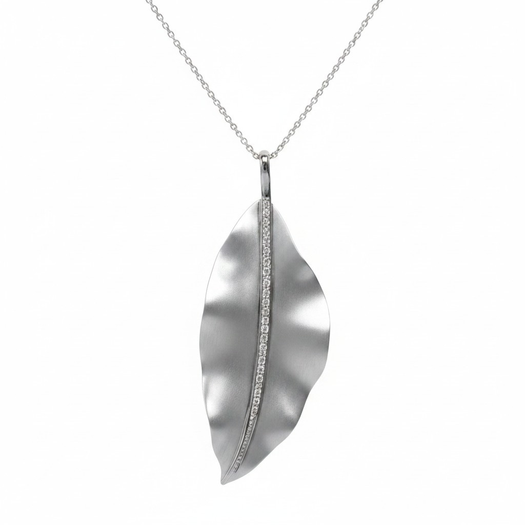 Simon G. Fallen Leaves Diamond Pendant 0