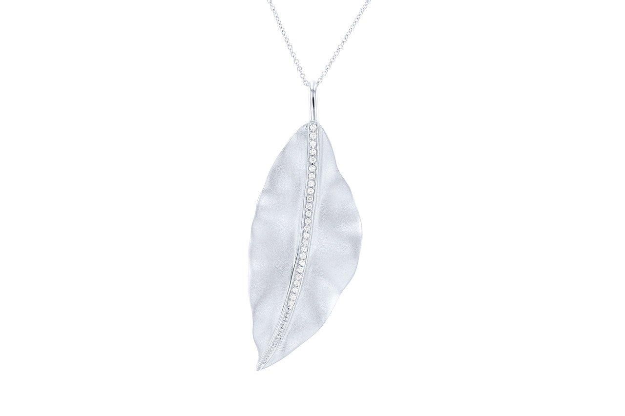 Simon G. Fallen Leaves Diamond Pendant 0