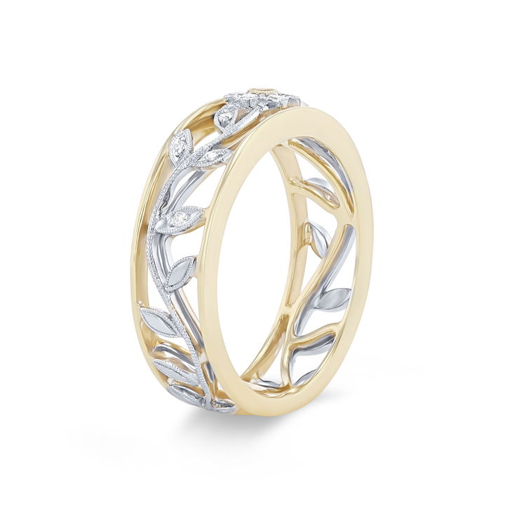 Simon G. Trellis Floral Diamond Ring