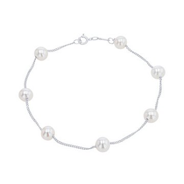 Freshwater Pearl Tin Cup Bracelet