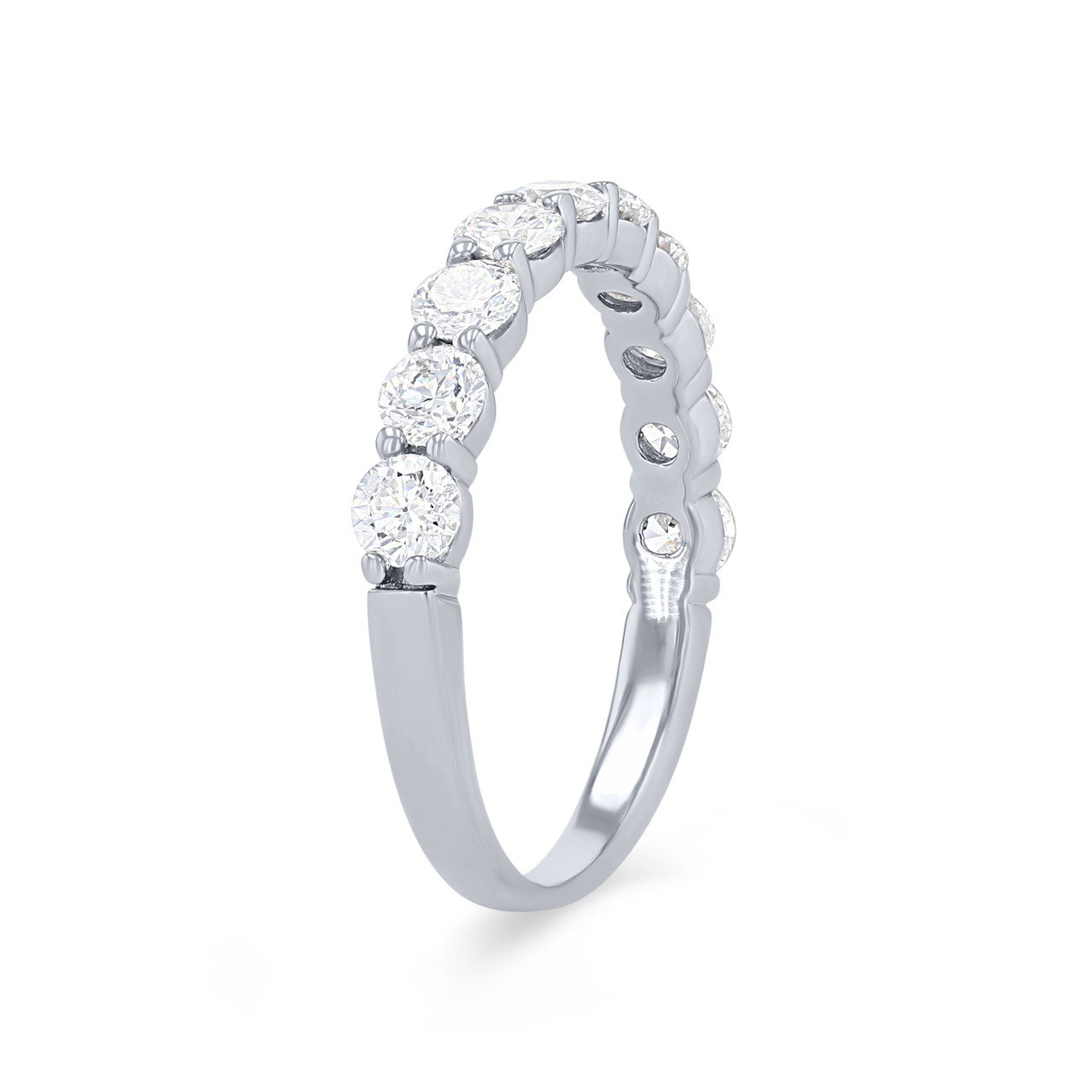 Shared Prong Diamond Wedding Band 1
