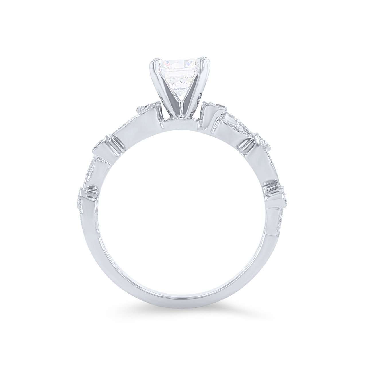Simon G. Filigree Milgrain Diamond Engagement Setting 2
