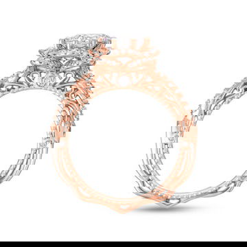 Verragio Venetian Floral Halo Twist Engagement Setting