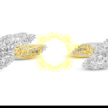 Verragio Venetian Floral Halo Twist Engagement Setting