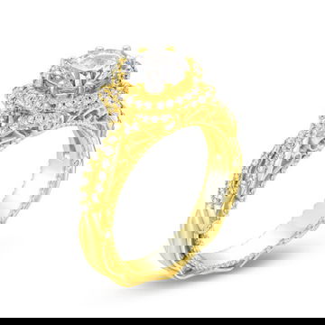Verragio Venetian Floral Halo Twist Engagement Setting