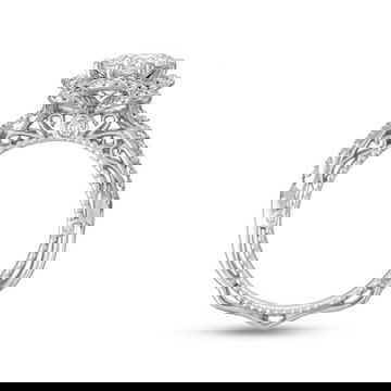 Verragio Venetian Floral Halo Twist Engagement Setting
