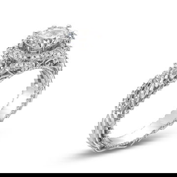 Verragio Venetian Floral Halo Twist Engagement Setting