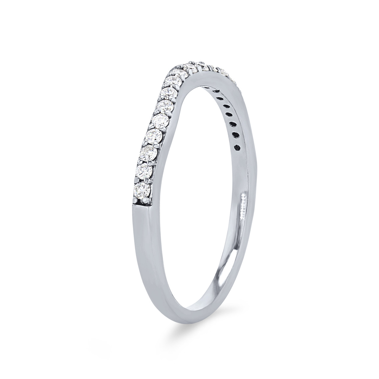True Romance Petite Contour Diamond Wedding Band