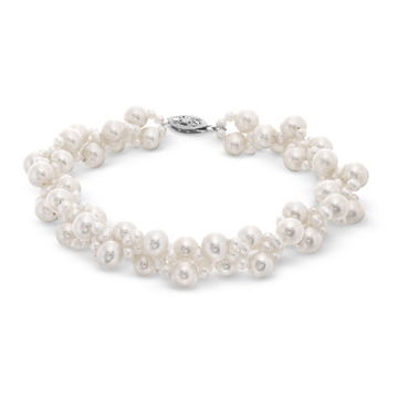 Freshwater Pearl Cluster Bracelet