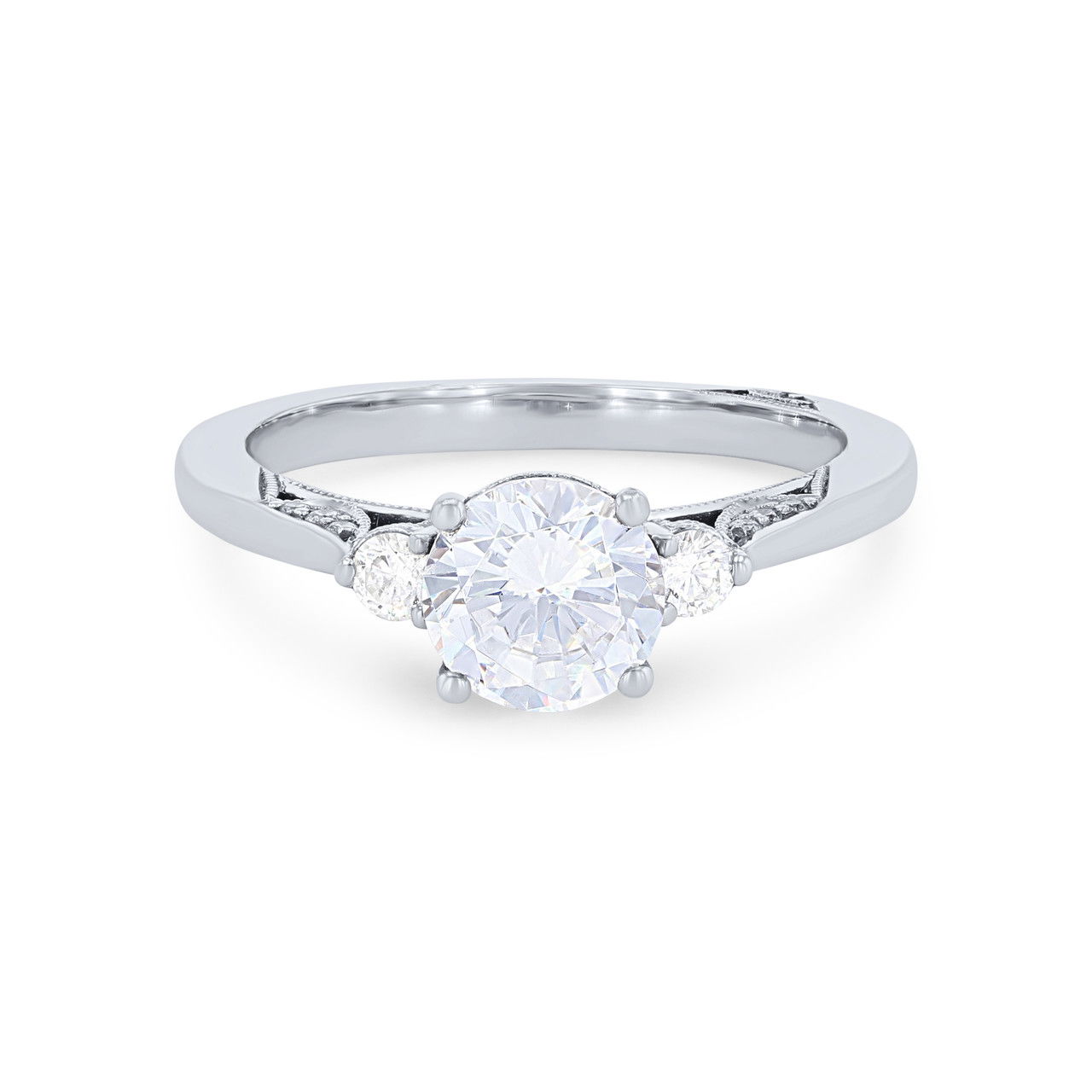 Simply Tacori Three Stone Engagement Setting 0