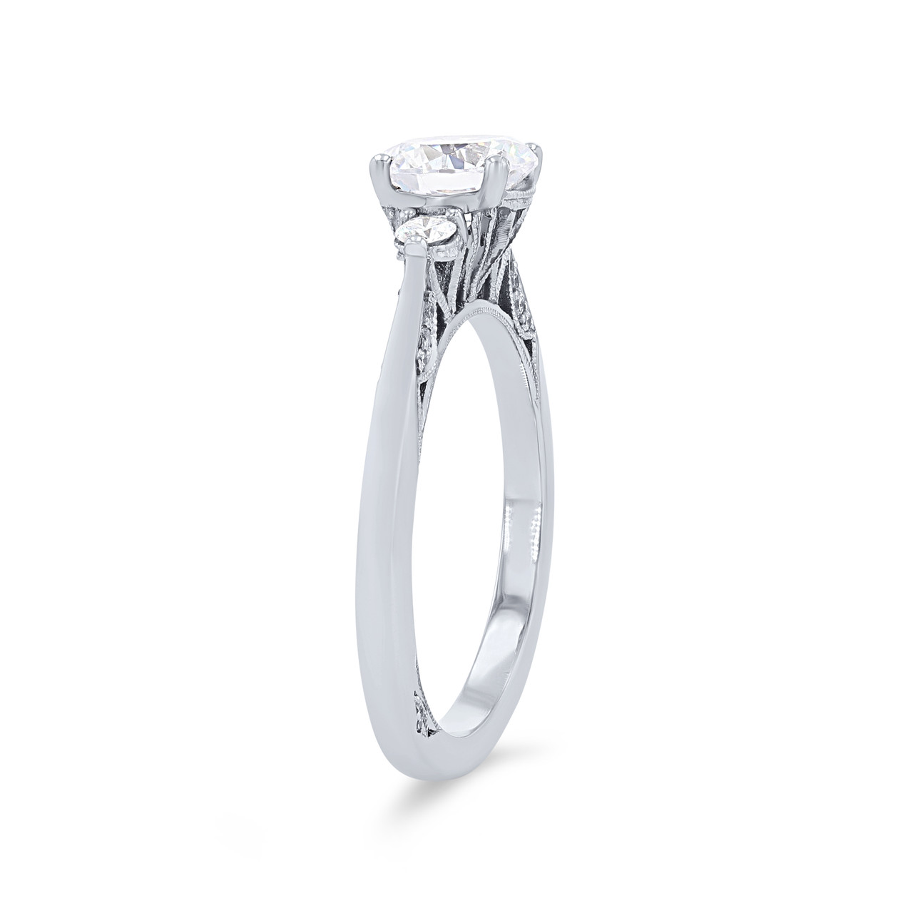 Simply Tacori Three Stone Engagement Setting 1