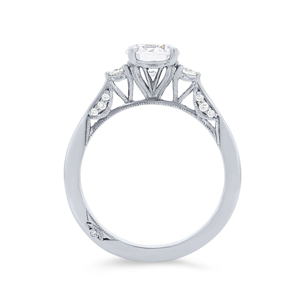 Simply Tacori Three Stone Engagement Setting 2