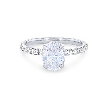 Michael M. Crown Hidden Halo Open Engagement Setting In White Gold 18K