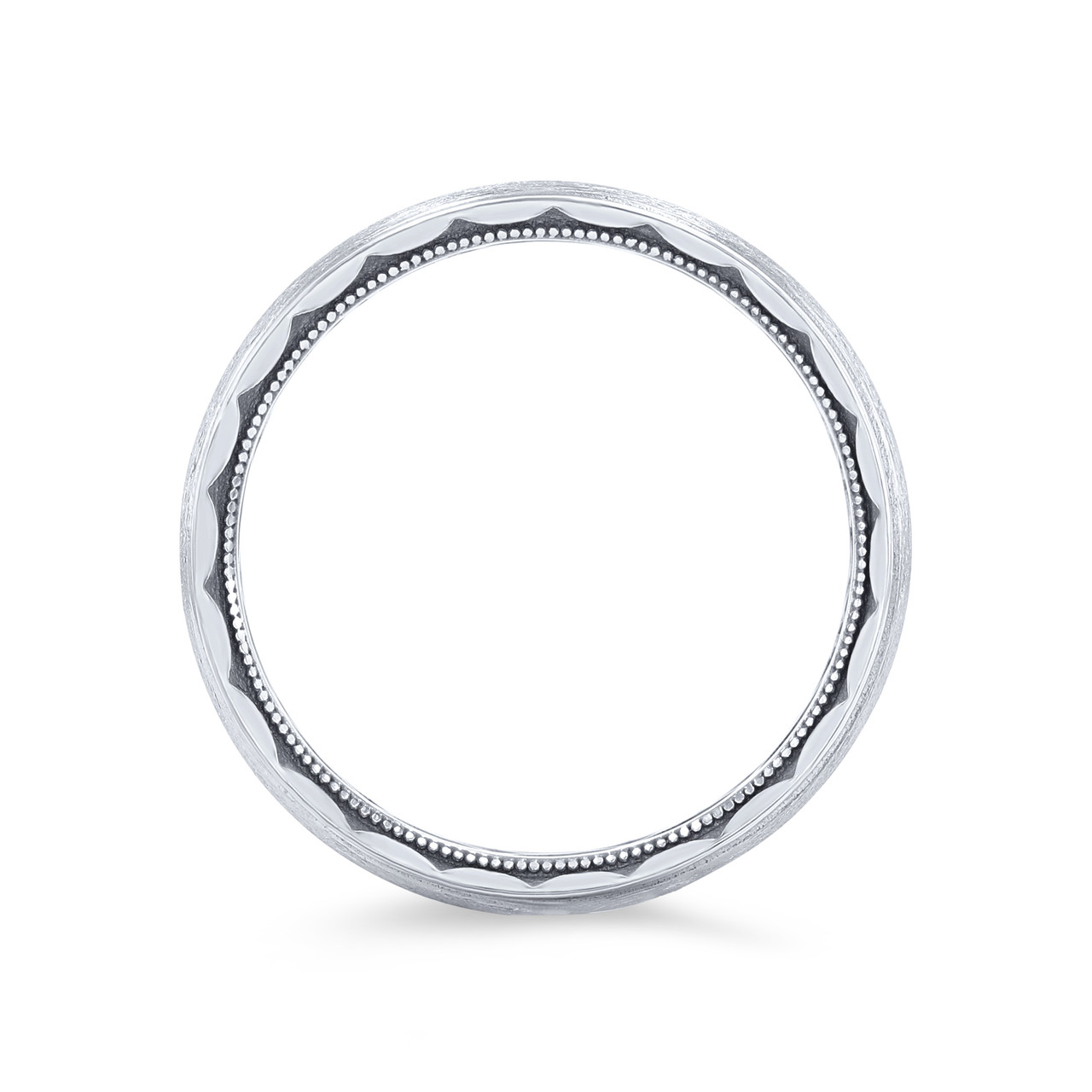 Tacori Matte Milgrain Edge Wedding Band