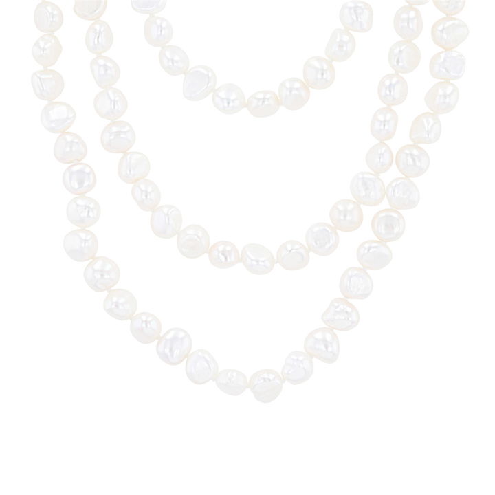 Endless Baroque Freshwater Pearl Necklace