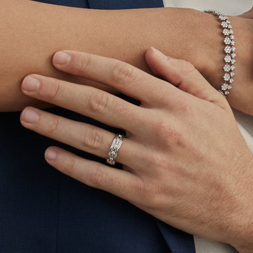 Tacori Diamond Accented Wedding Band In Platinum