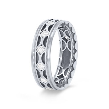 Tacori Diamond Accented Wedding Band In Platinum