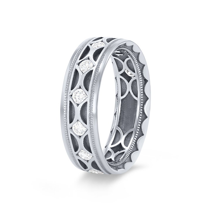Tacori Diamond Accented Wedding Band In Platinum