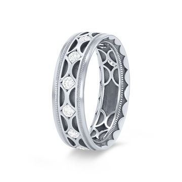 Tacori Diamond Accented Wedding Band In Platinum