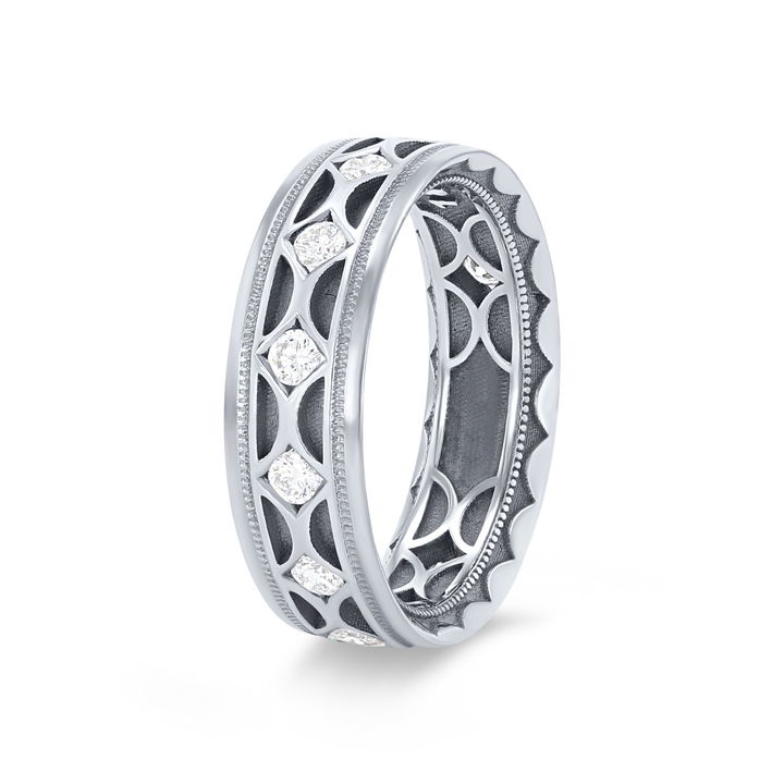 Tacori Diamond Accented Wedding Band In Platinum