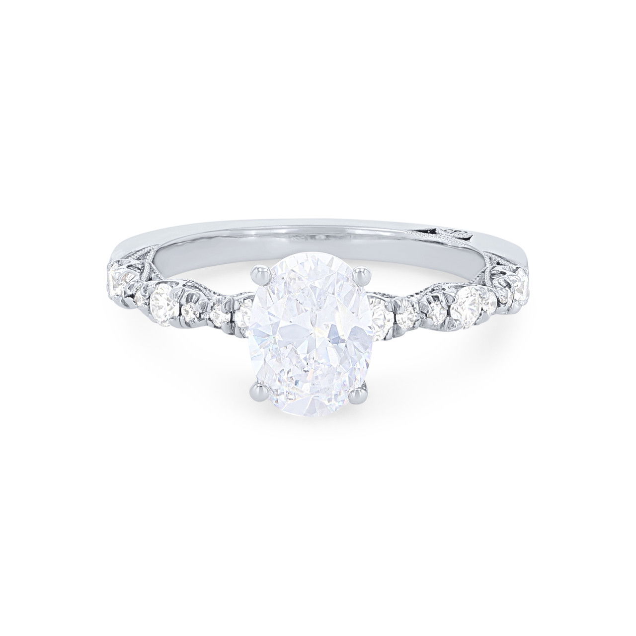Tacori Petite Crescent Oval Sculpted Engagement Setting