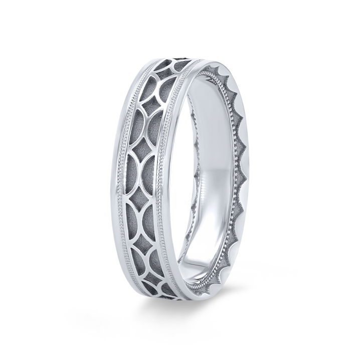 White Gold 18K Tacori Geometric Wedding Band
