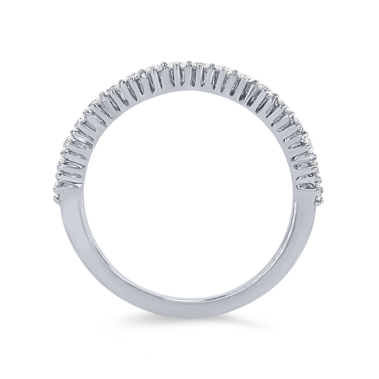 Offset Diamond Wedding Band