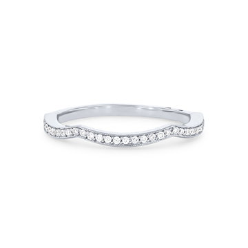 Tacori Ribbon Contour Wedding Band In Platinum