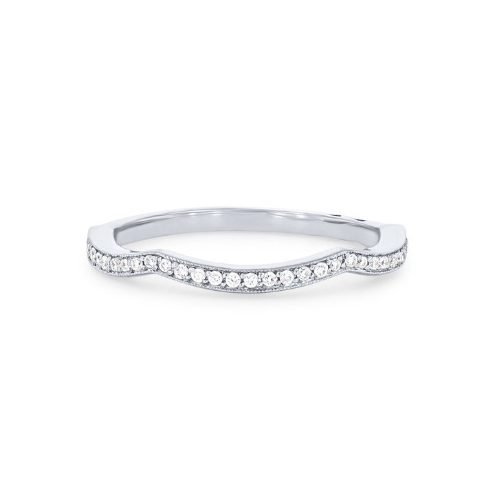 Tacori Ribbon Contour Wedding Band In Platinum