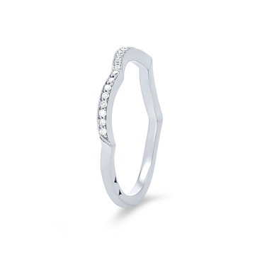 Tacori Ribbon Contour Wedding Band In Platinum