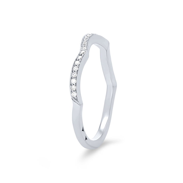 Tacori Ribbon Contour Wedding Band In Platinum