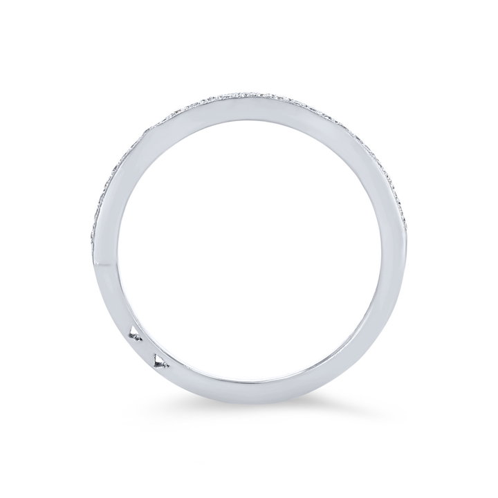Tacori Ribbon Contour Wedding Band In Platinum