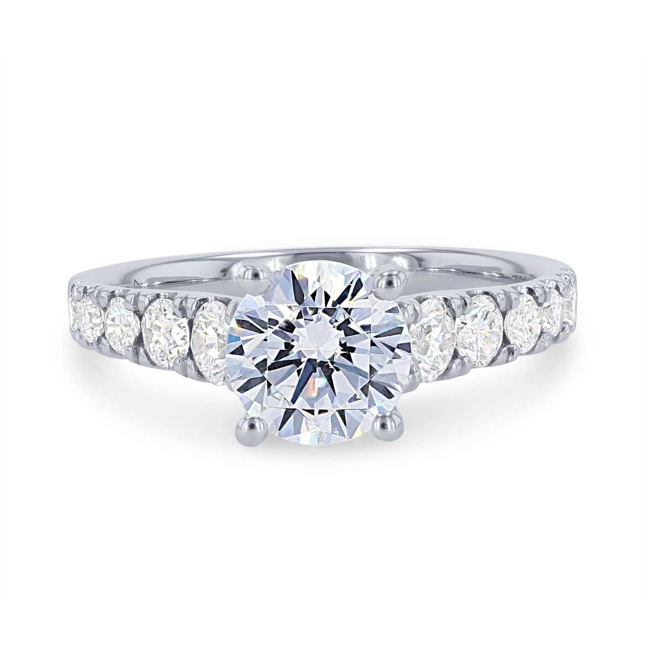 Cathedral Graduated Diamond Engagement Setting