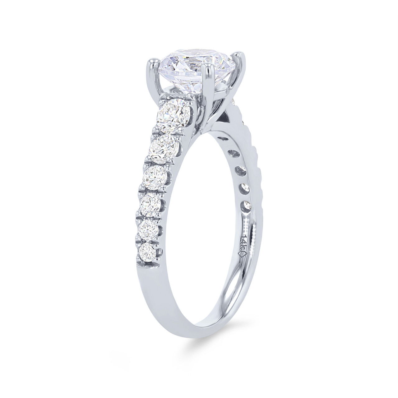 Cathedral Graduated Diamond Engagement Setting