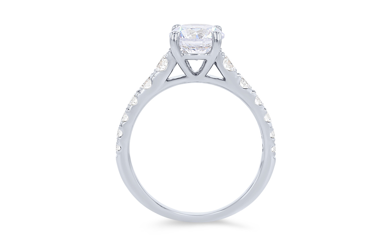 Cathedral Graduated Diamond Engagement Setting