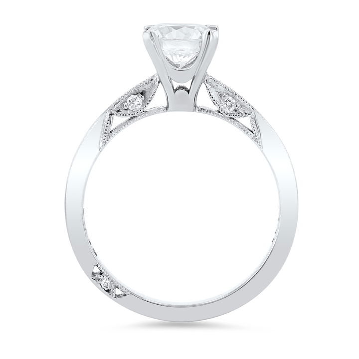 White Gold 18K Simply Tacori Tapered Solitaire Engagement Setting