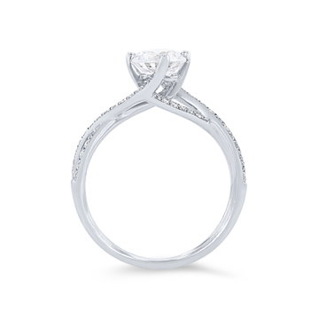 Simon G. Kite Prong Twist Engagement Setting In Platinum