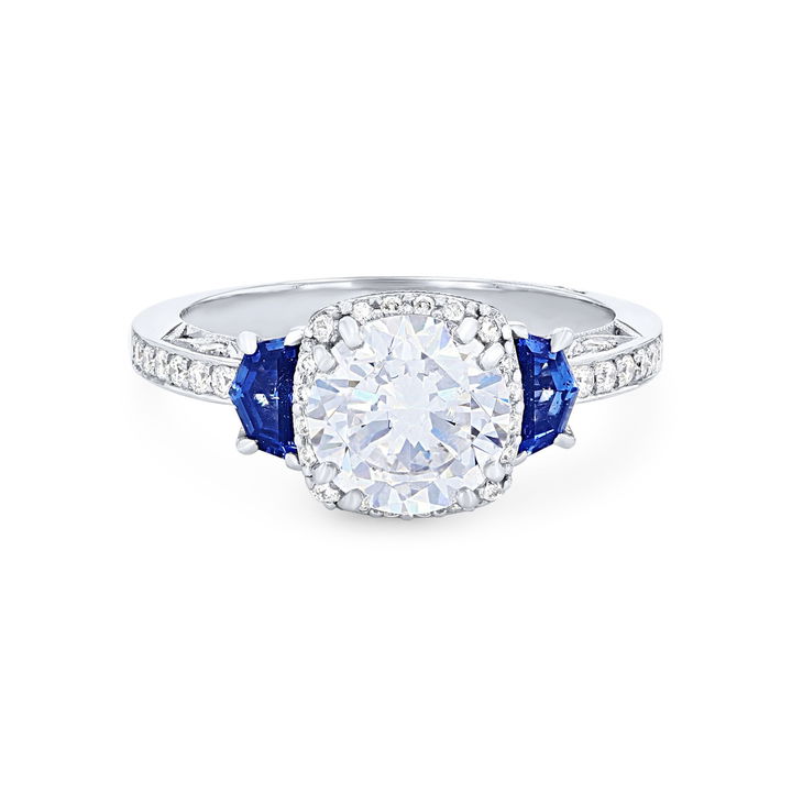 Tacori Dantela Sapphire Engagement Setting In Platinum