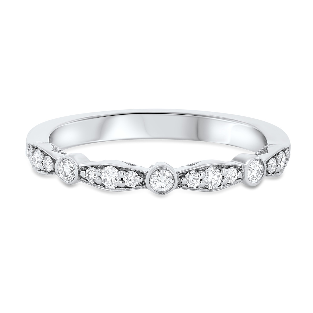 Tacori Sculpted Crescent Halfway Wedding Band 0