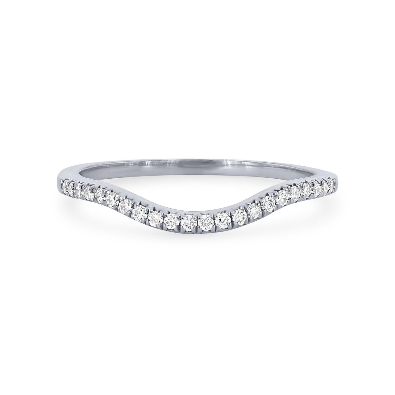 Shaped Diamond Wedding Band
