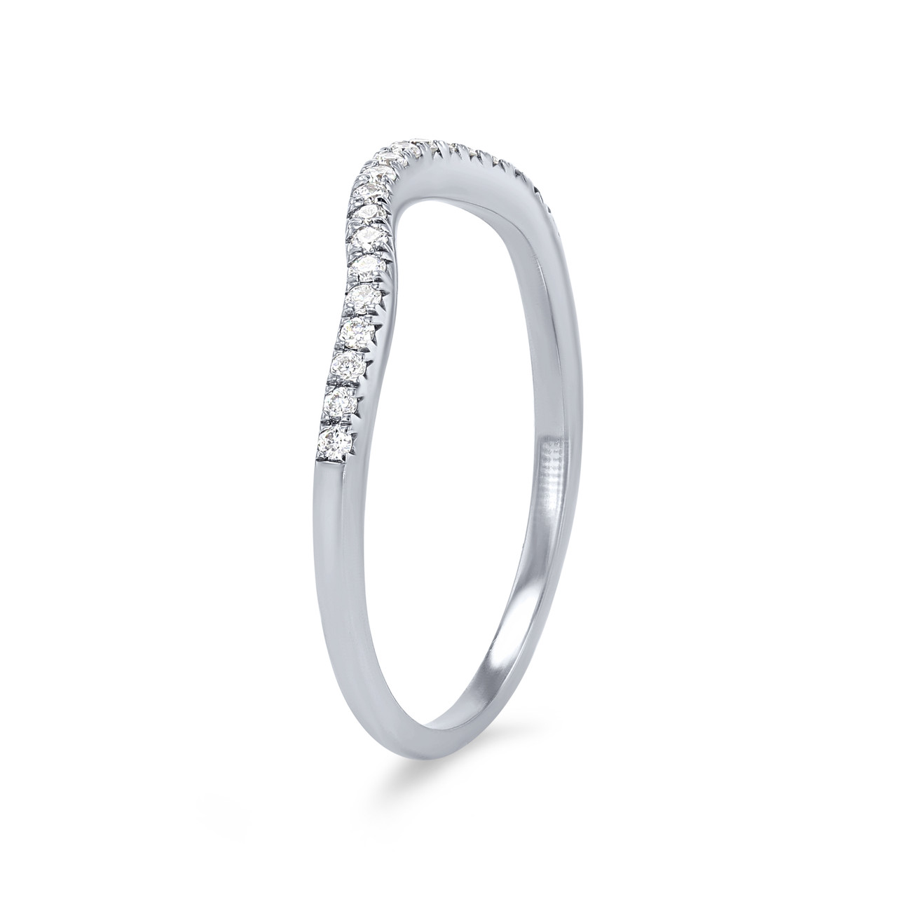 Shaped Diamond Wedding Band