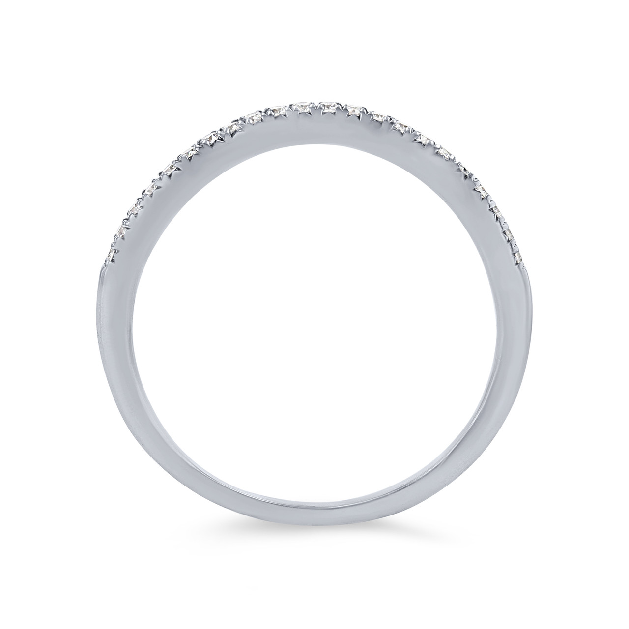 Shaped Diamond Wedding Band