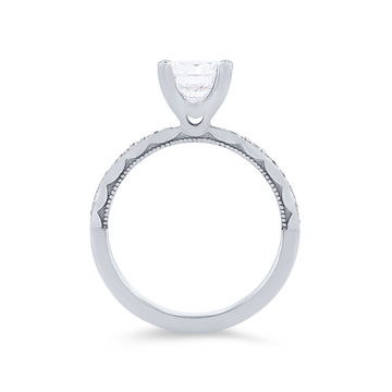 Tacori Sculpted Crescent Engagement Setting In Platinum