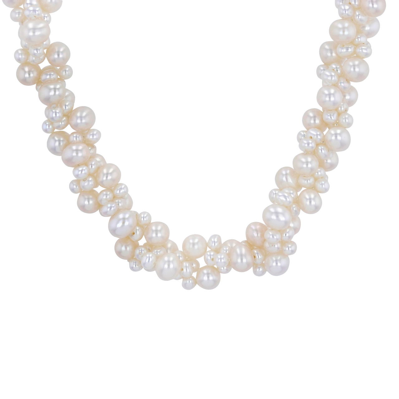 Freshwater Pearl Cluster Necklace