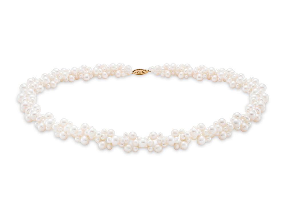 Freshwater Pearl Cluster Necklace