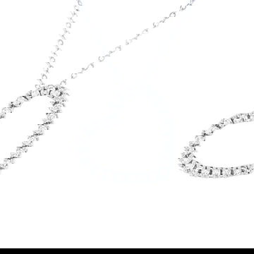 Slanted Diamond Heart Pendant