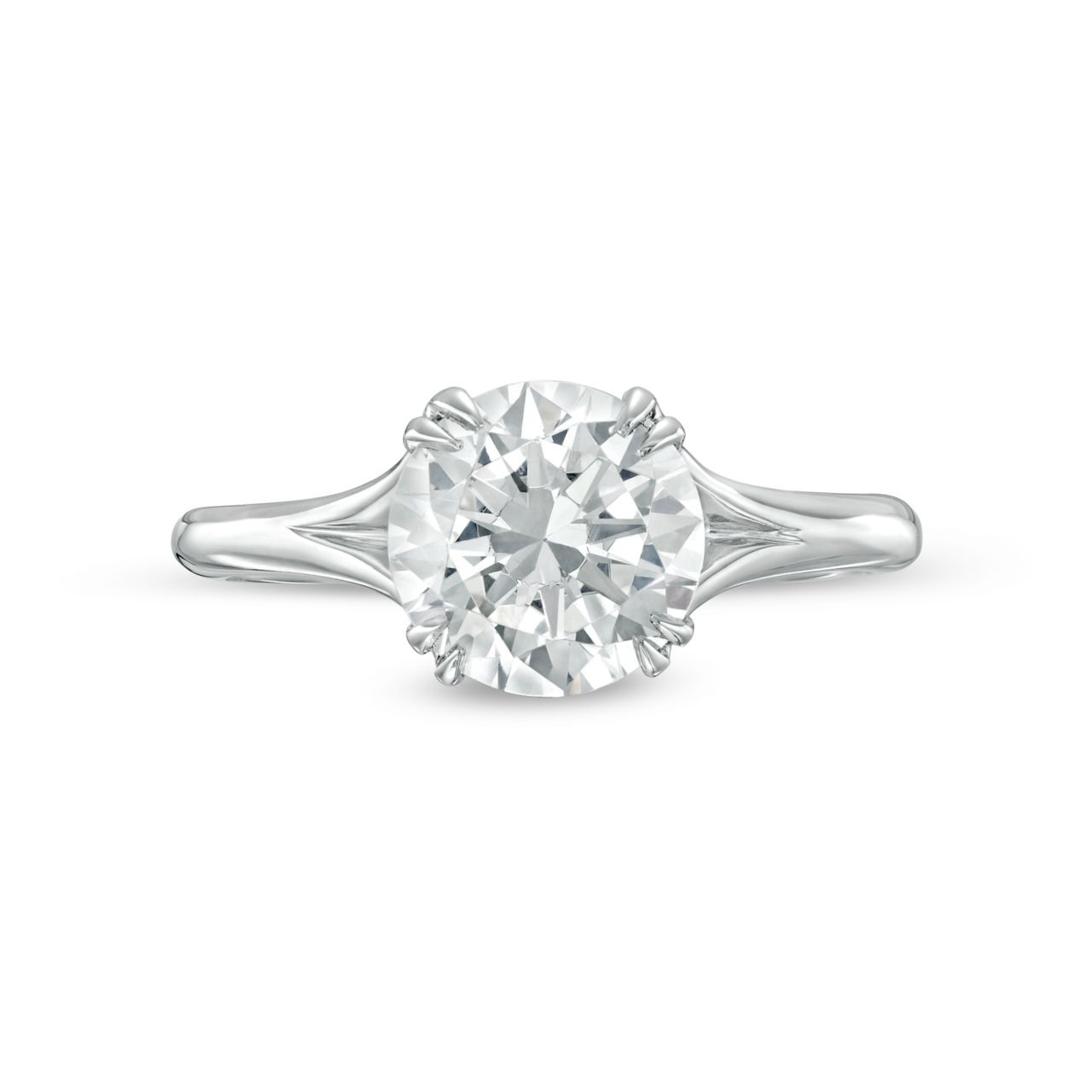 Solitaire Split Engagement Setting by C. Gonshor